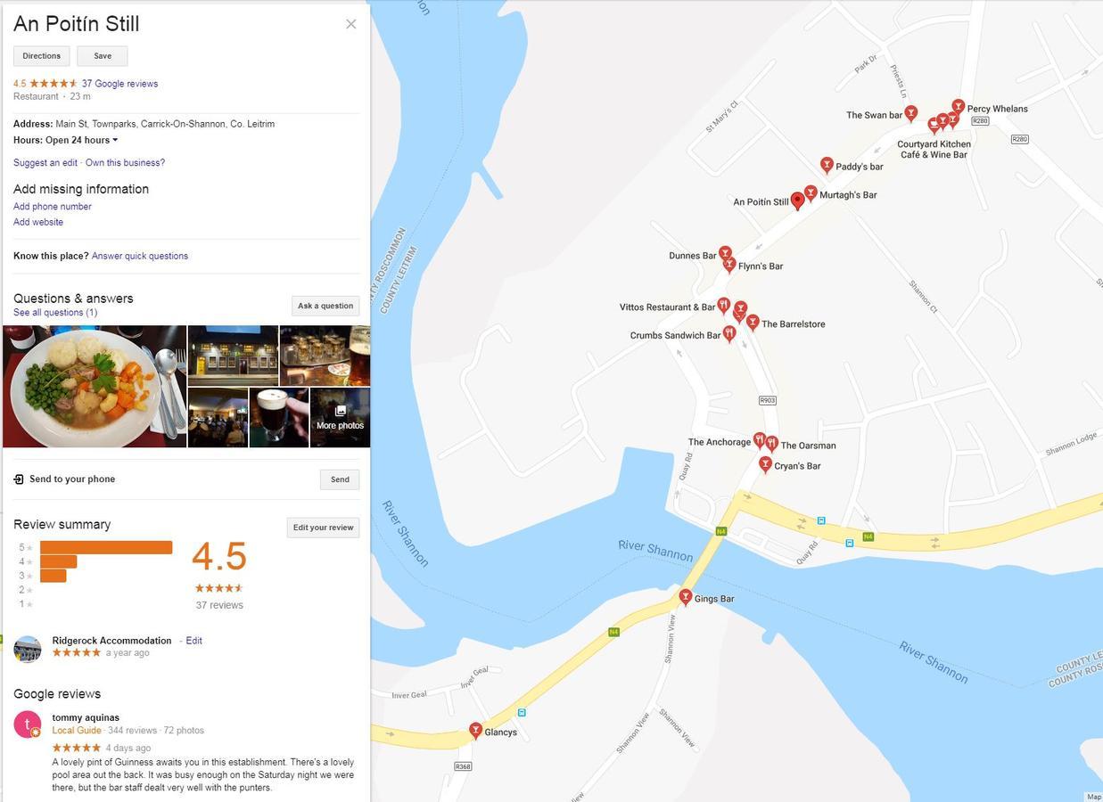 Ridge-Rock Accommodation Carrick on Shannon Eksteriør billede